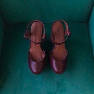 Chinese Laundry Shoes - Burgundy colored wedges Chinese Laundry Shoes - Burgundy colored wedges